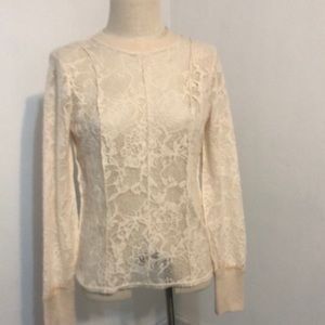 NWOT Gimmicks lace shirt. Absolutely gorgeous . Too small for me